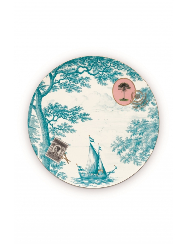 Pip Studio Heritage Ontbijtbord Boat Aqua Pip Studio Heritage Ontbijtbord Boat Aqua