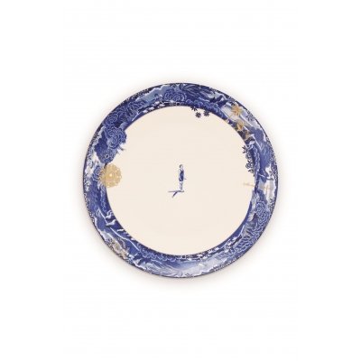 Pip Studio Heritage Dinerbord Border Blauw