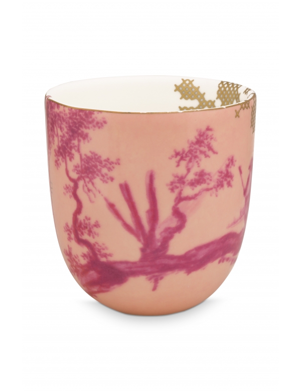 Pip Studio Heritage Mok Groot Painted Roze Pip Studio Heritage Mok Groot Painted Roze