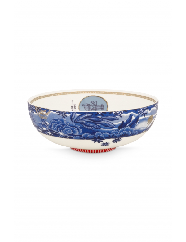 Pip Studio Heritage Kom Border Blauw Pip Studio Heritage Kom Border Blauw